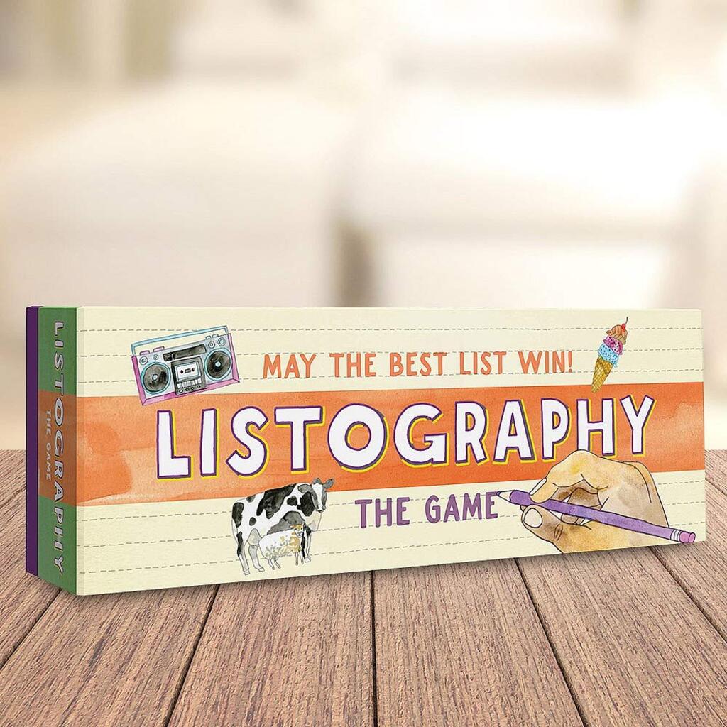 Listography: The Game May the Best List Win! - Giftsmith