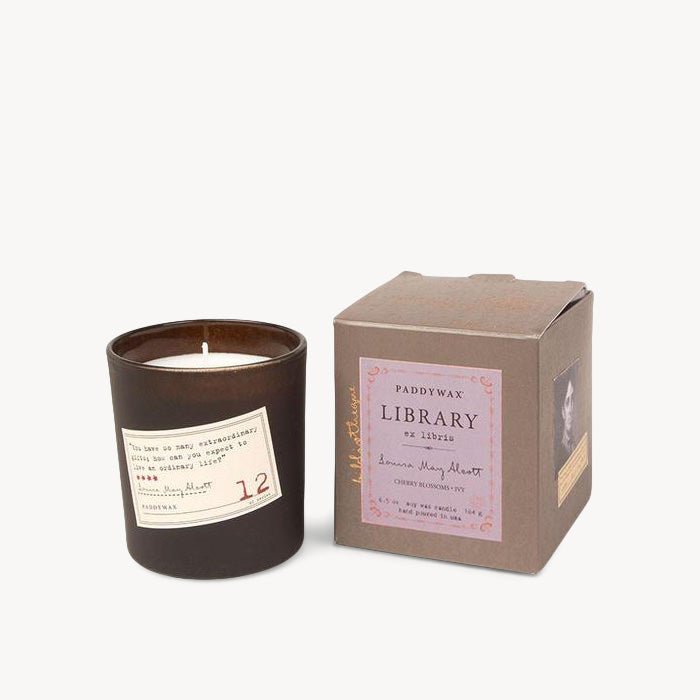 Louisa May Alcott Library Candle Boxed - Giftsmith