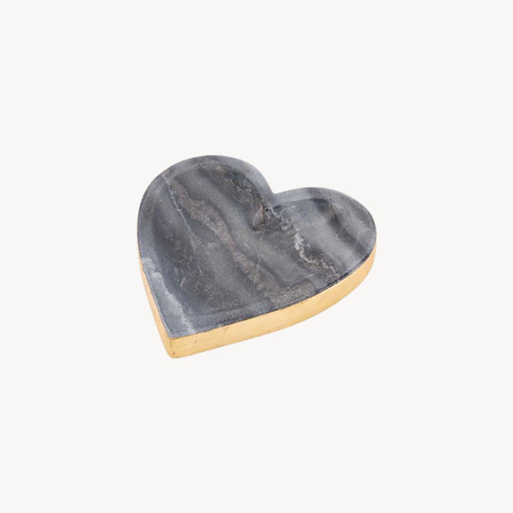 Marble Foil Trinket Tray Grey/Gold - Giftsmith