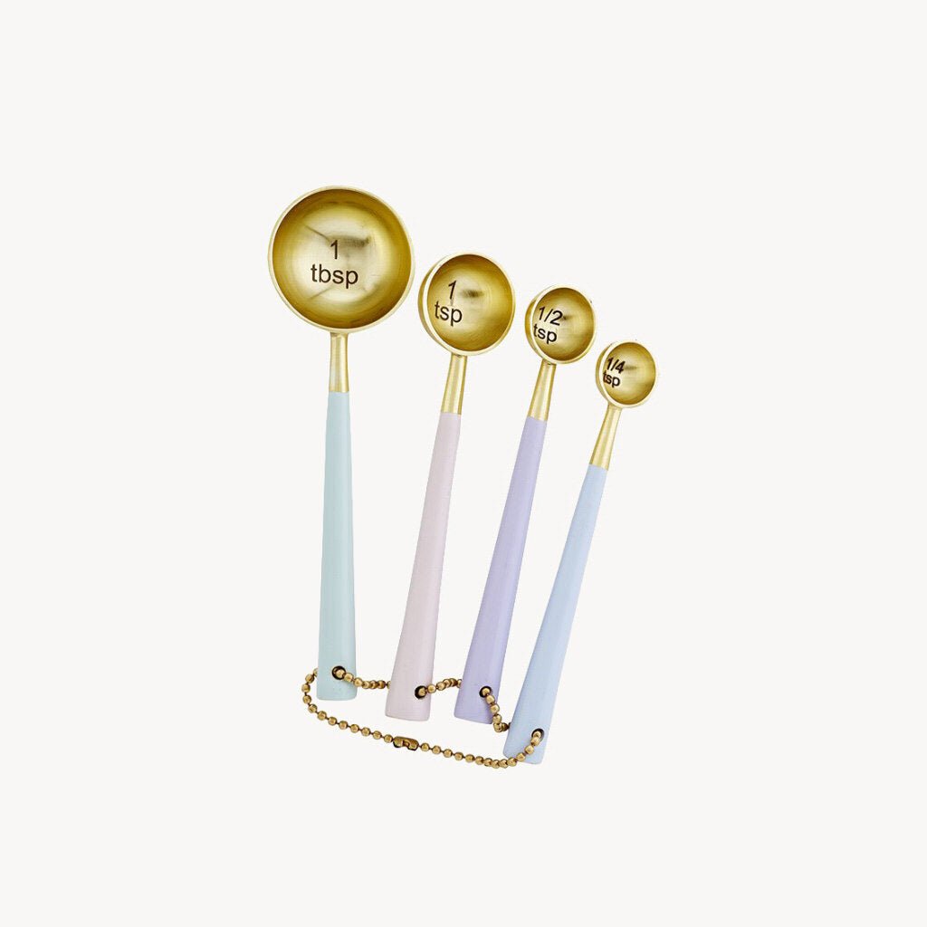 Measuring Spoons Pastel/Gold - Giftsmith
