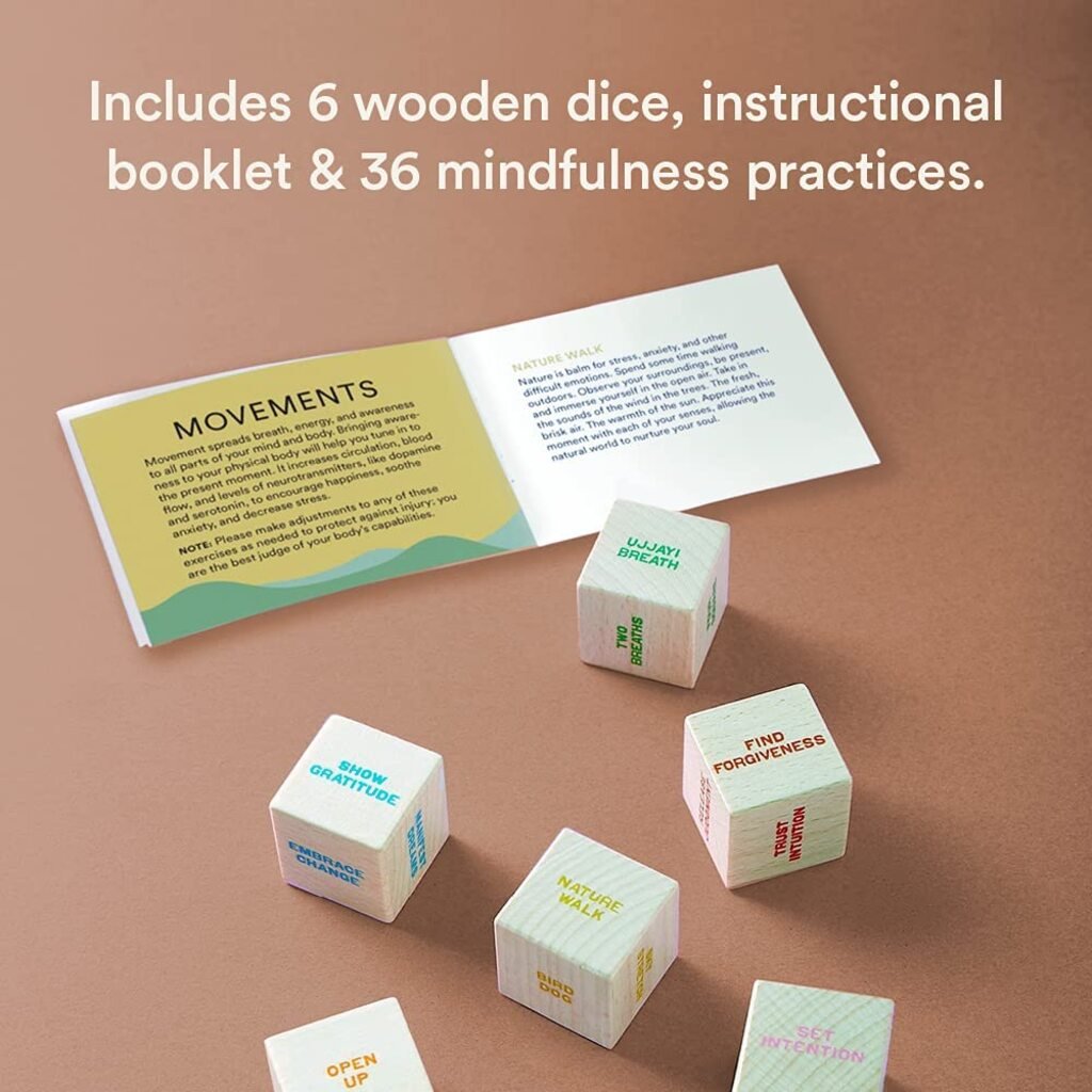 Mindfulness Dice 6 Dice, Thousands of Possible Combinations! - Giftsmith