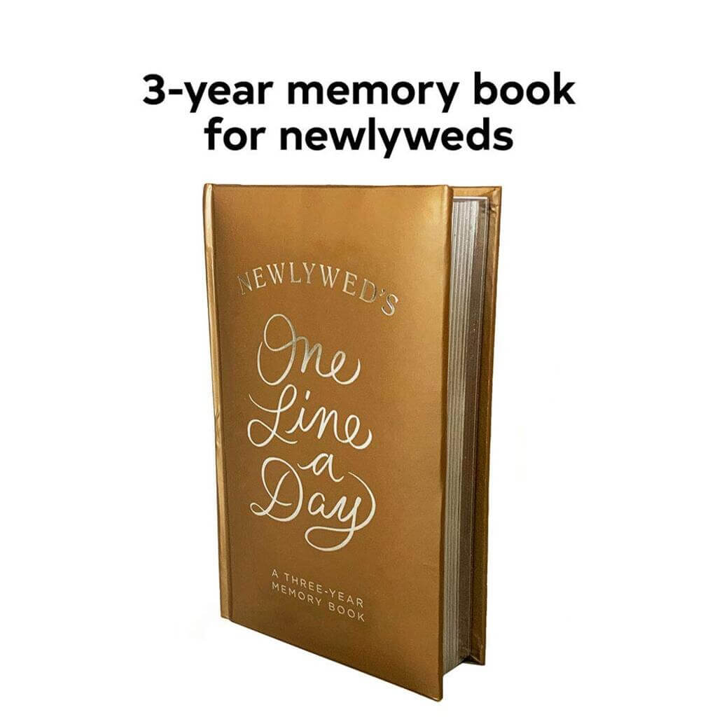 Newlywed&#39;s One Line a Day A Three-Year Memory Book - Giftsmith