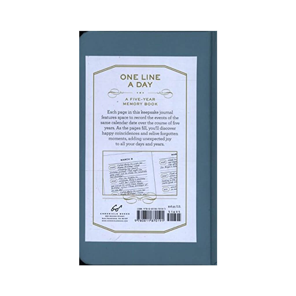 One Line A Day: A Five-Year Memory Book - Giftsmith
