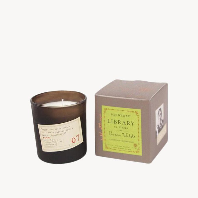 Oscar Wilde Library Candle Boxed - Giftsmith