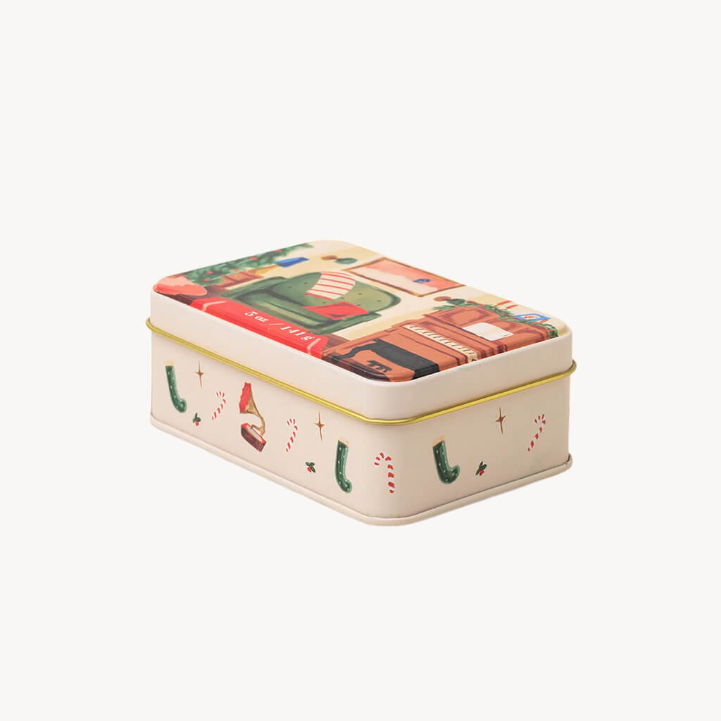 Pomegranate Spruce Holiday Candle Tin - Giftsmith