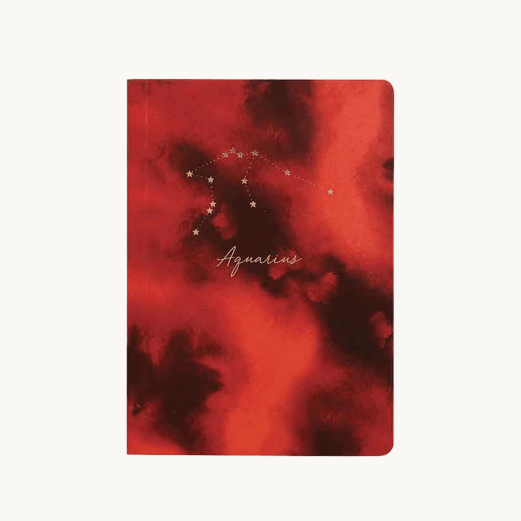 Portico Designs Constellations Softcover Lined Pocket Journal Notebook | Aquarius - Giftsmith