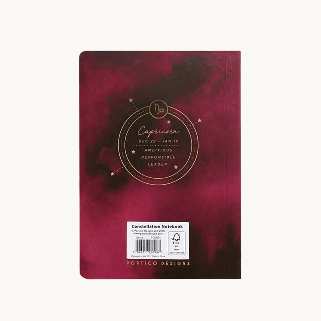 Portico Designs Constellations Softcover Lined Pocket Journal Notebook | Capricorn - Giftsmith