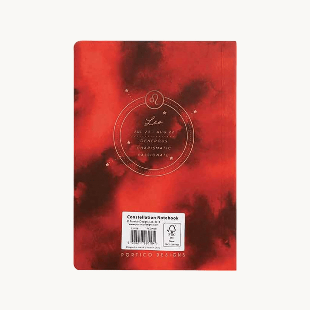 Portico Designs Constellations Softcover Lined Pocket Journal Notebook | Leo - Giftsmith