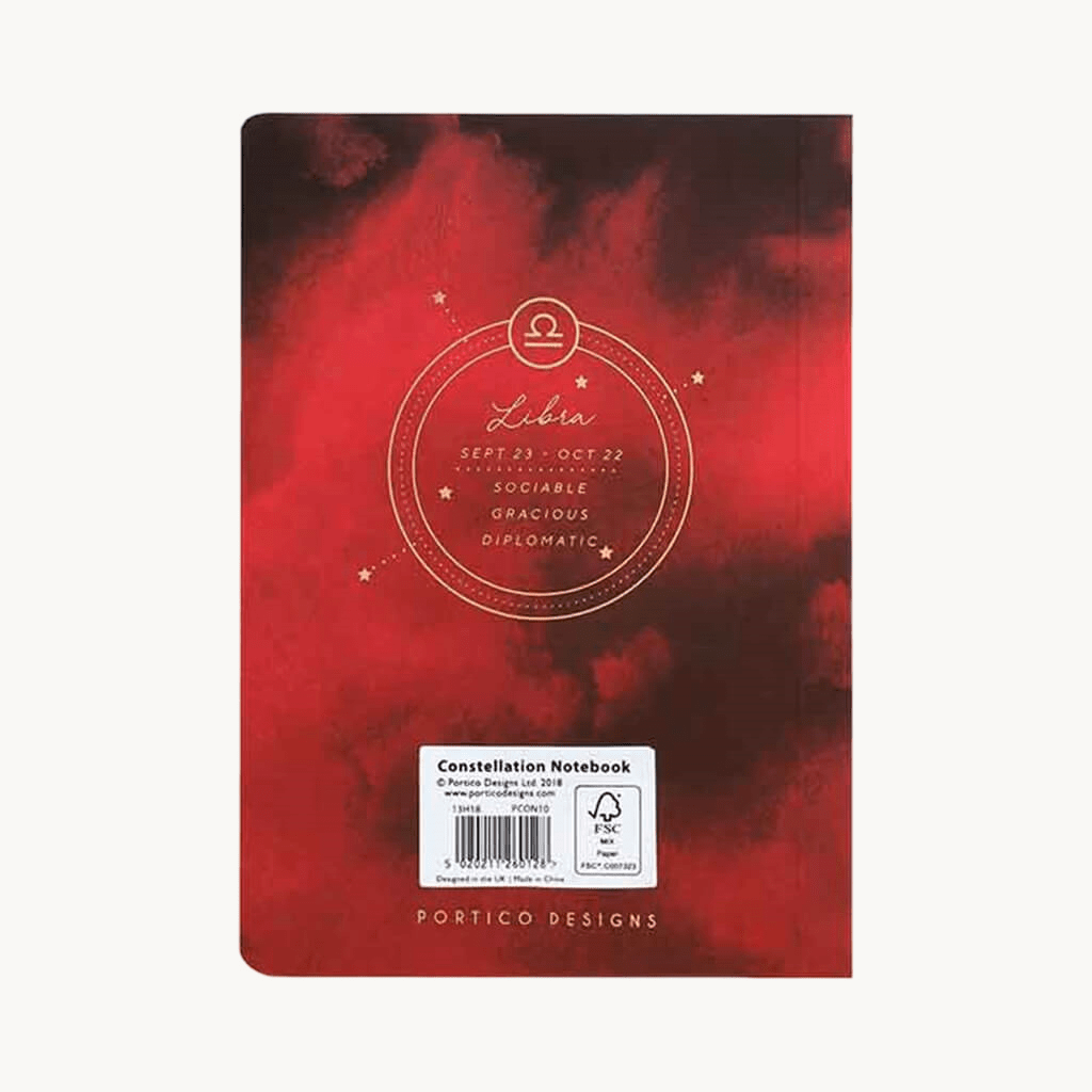 Portico Designs Constellations Softcover Lined Pocket Journal Notebook | Libra - Giftsmith