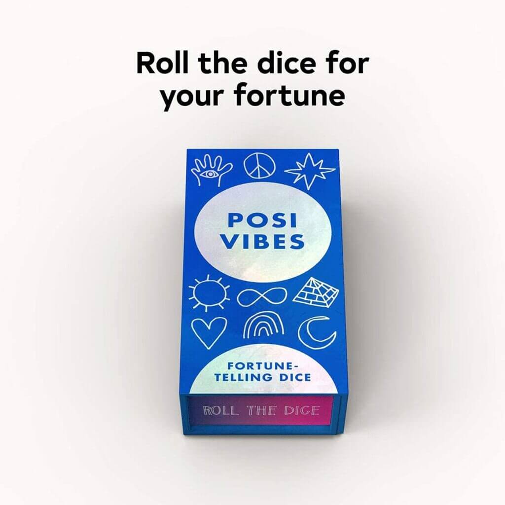 Posi Vibes Fortune-Telling Dice - Giftsmith