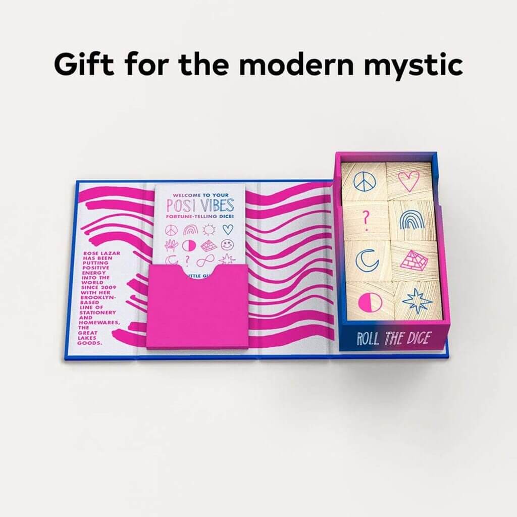 Posi Vibes Fortune-Telling Dice - Giftsmith