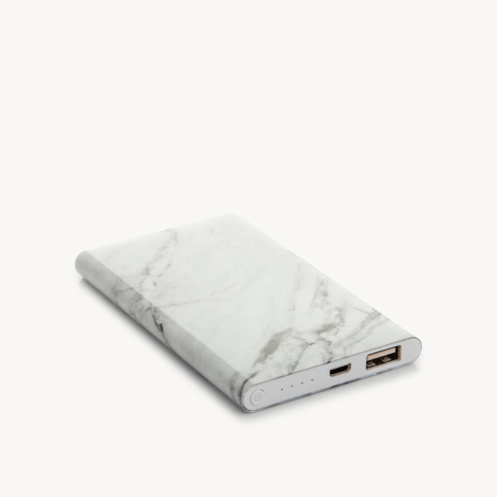 Power Bank White Marble - Giftsmith