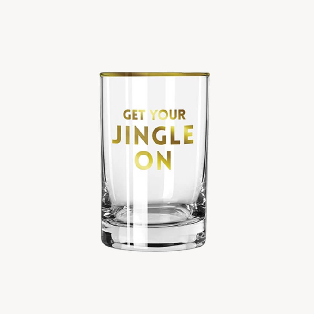 Rocks Glass - Get Your Jingle On - Giftsmith