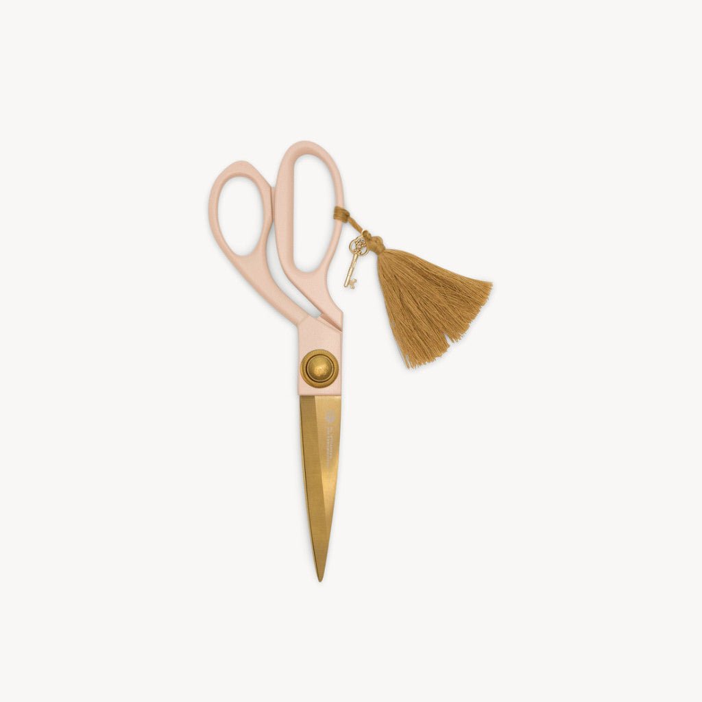 Scissors with Tassel and Charm Dusty Blush - Giftsmith