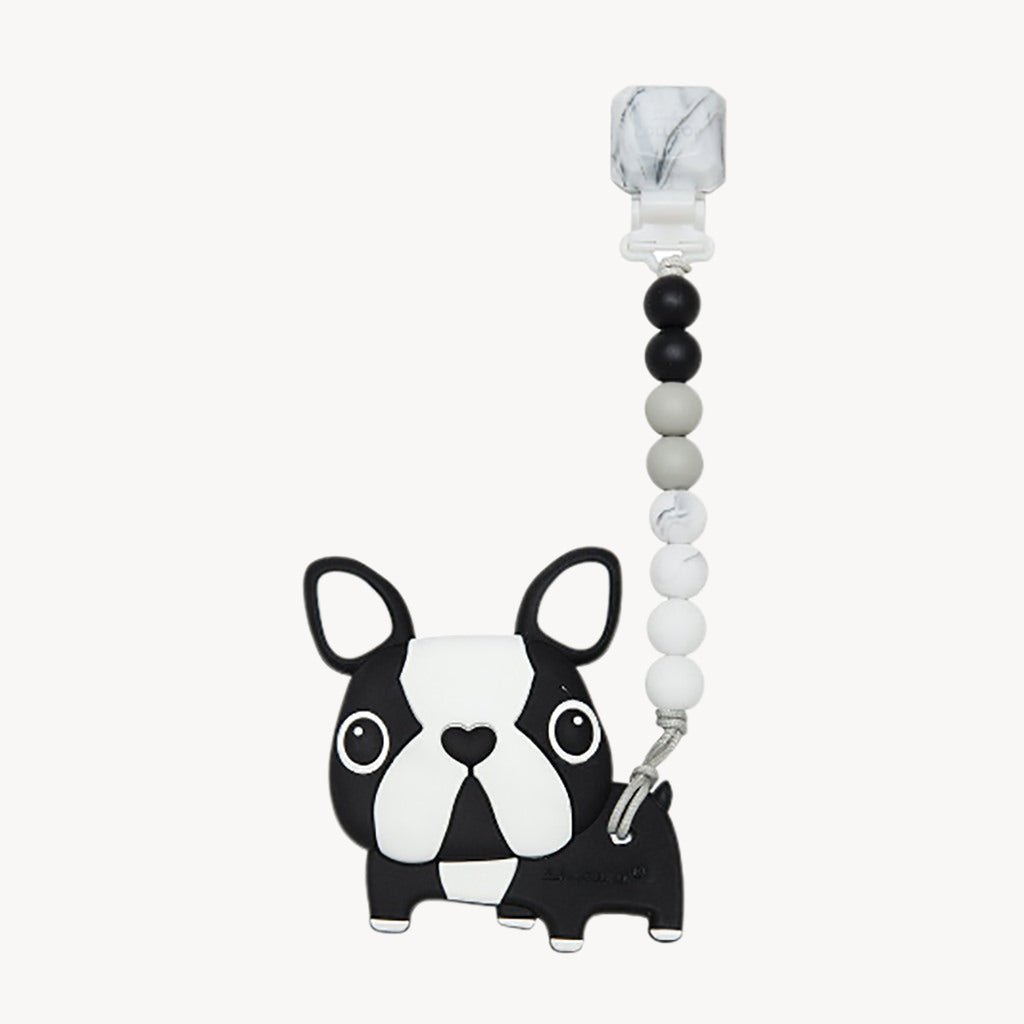 Silicone Teether Gem Set Boston Terrier - Giftsmith