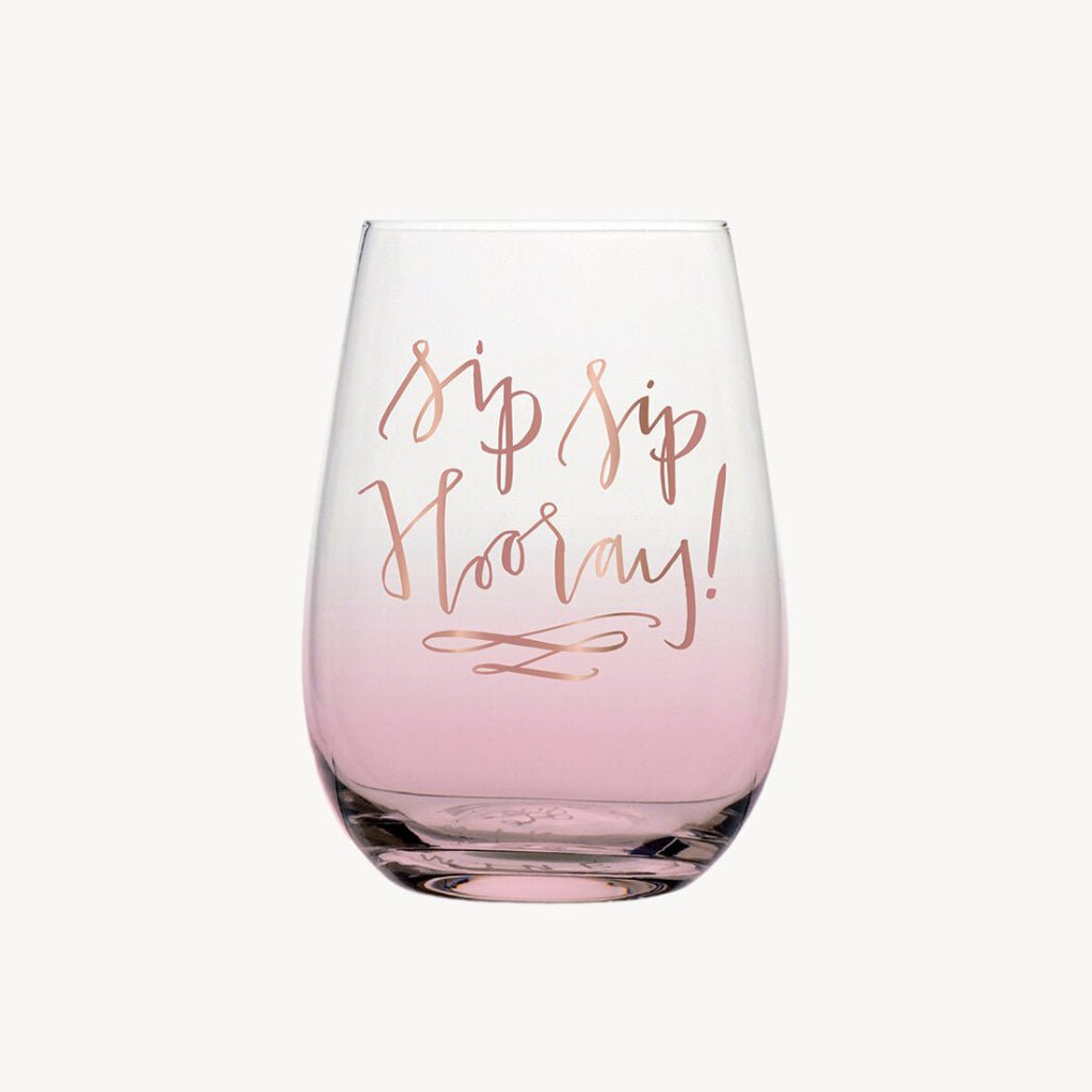 Sip Sip Hooray Stemless Glass - Giftsmith