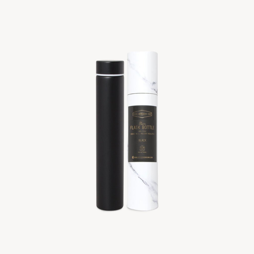 Slim Flask Black - Giftsmith