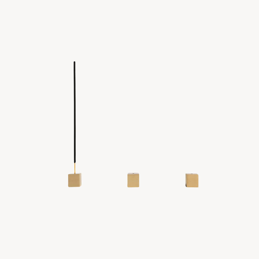 Square Brass Incense Holder - Giftsmith