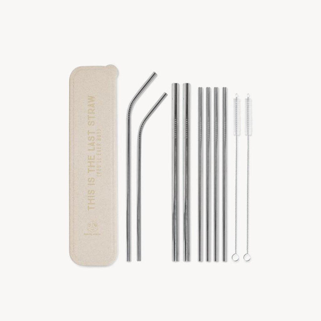 Stainless Steel Straw Set This Is The Last Straw - Giftsmith