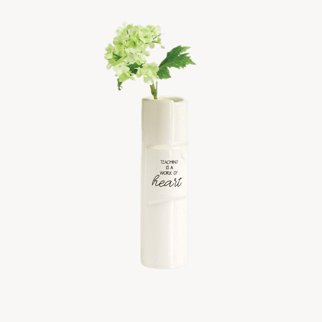 Stem Vase Teacher Heart - Giftsmith