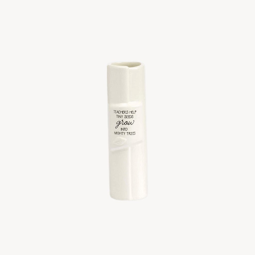 Stem Vase Teacher Leaf - Giftsmith