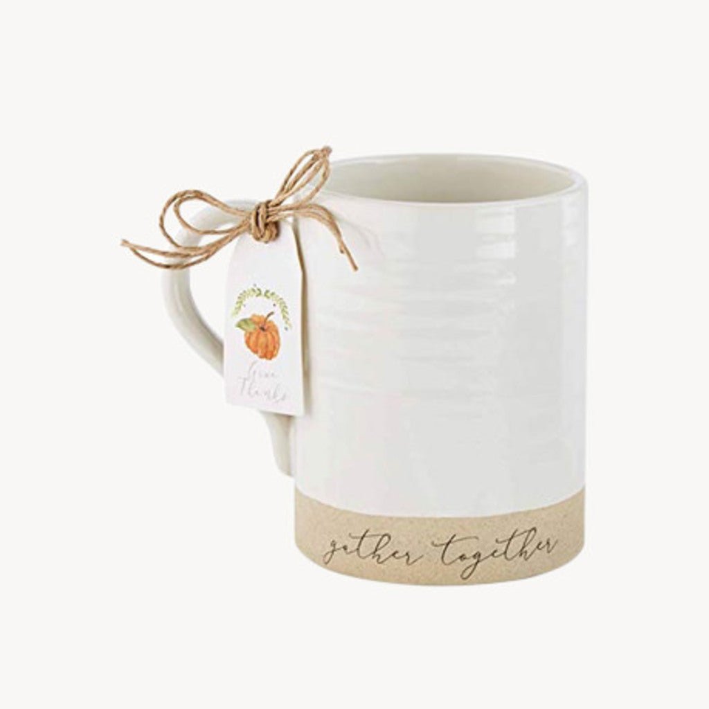 Stoneware Thankful Mugs "Gather Together" - Giftsmith