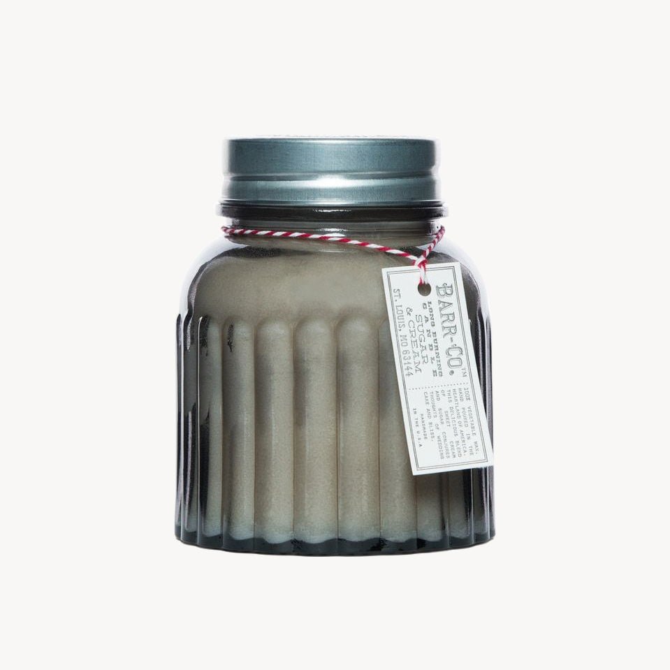 Sugar and Cream Apothecary Jar Candle - Giftsmith