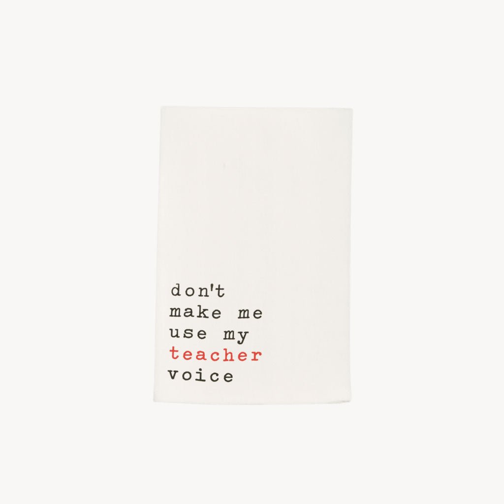 Teacher Dish Towel Teacher Voice - Giftsmith