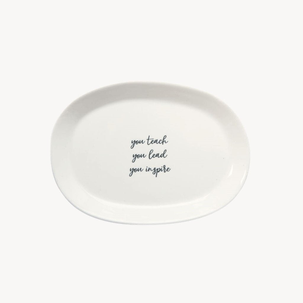 Teacher Trinket Tray Oval - Giftsmith