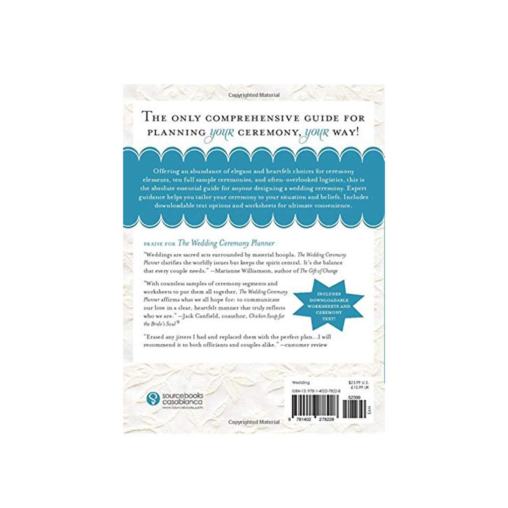 The Wedding Ceremony Planner, 2E The Essential Guide to the Most Important Part of Your Wedding Day - Giftsmith