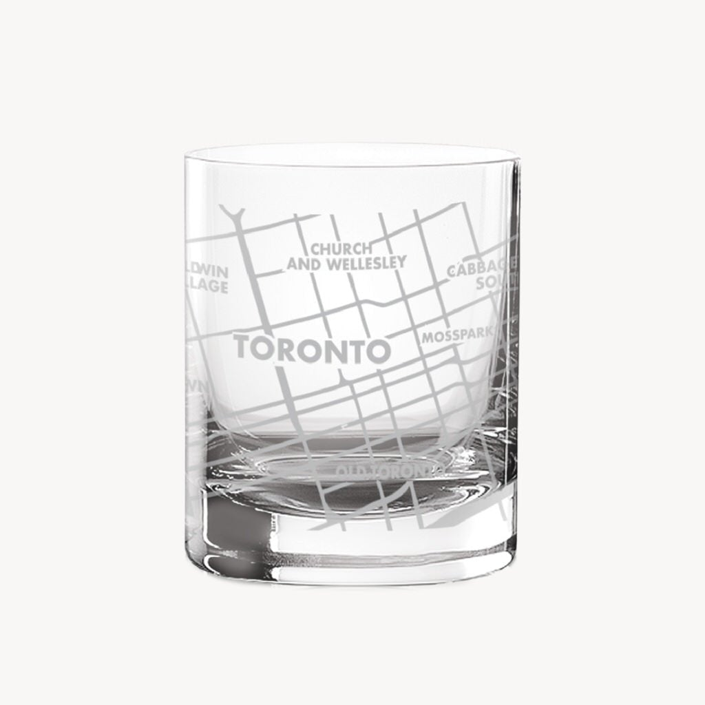 Toronto Map Whisky Glass - Giftsmith