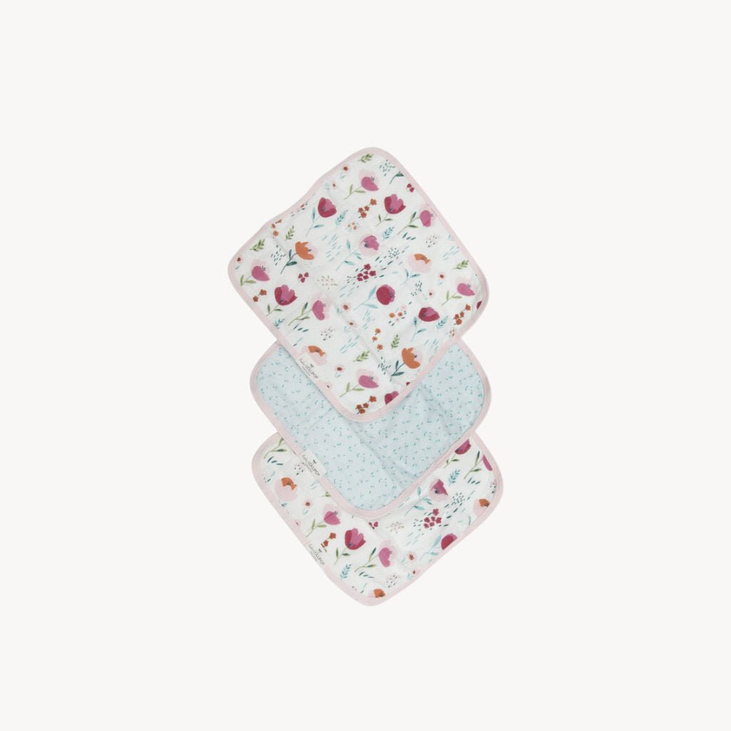 Washcloths Rosey Bloom Set of 3 - Giftsmith